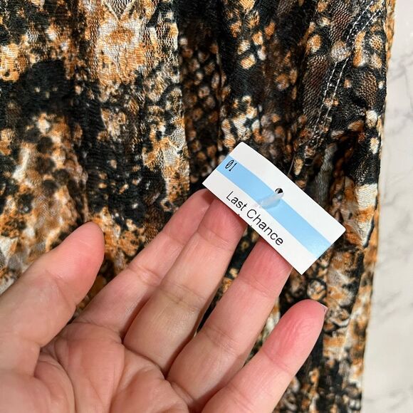 Free People Out For The Night Top in Snake Combo Size S - Picture 6 of 12